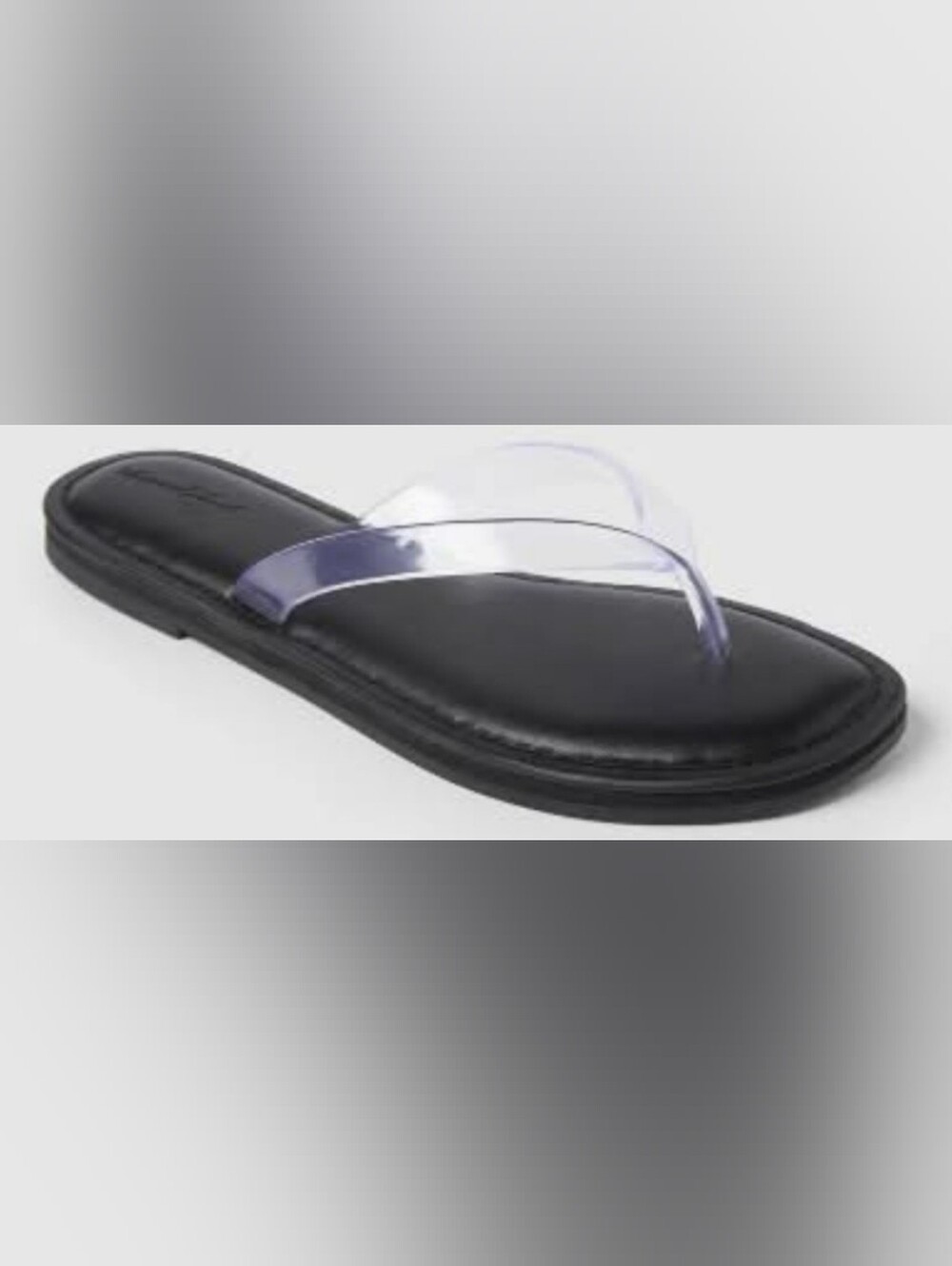 Universal Thread Keilani Thong Flip Flop Sandal with Clear Straps Size 6 & 8